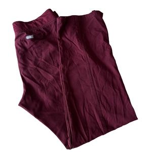 Figs Scrub Pants Technical Collection Flair Bottoms Maroon Size Med